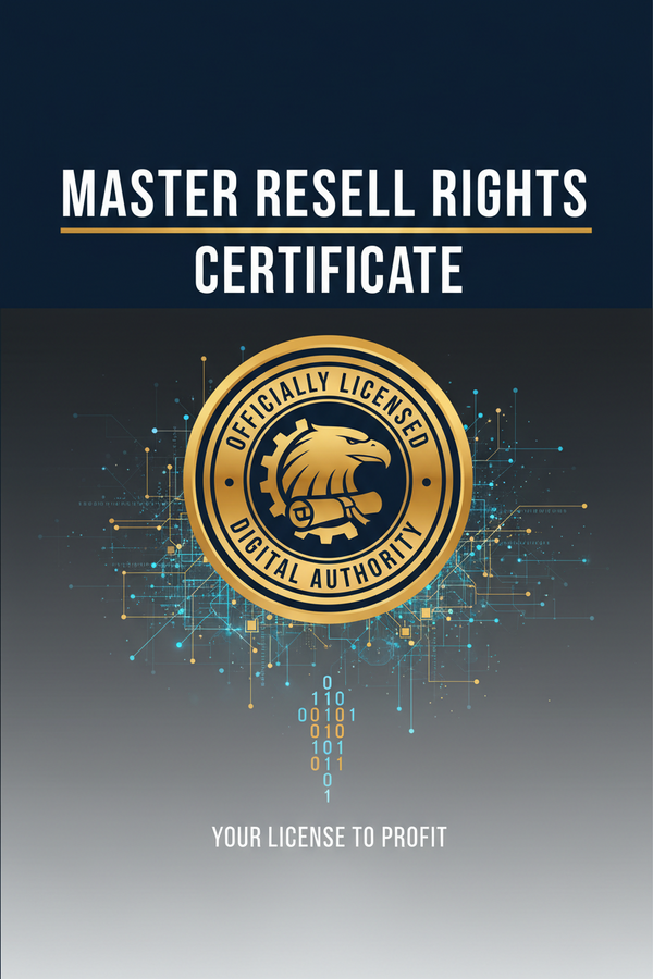 Master Resell Rights Certificate